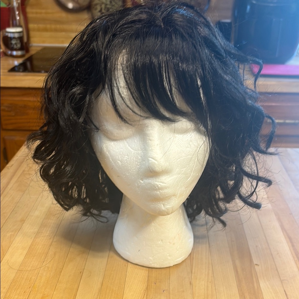 A very beautiful wig with curls